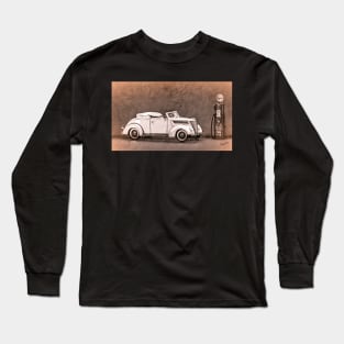 Vintage American convertible  & Vintage Gas Pump Long Sleeve T-Shirt